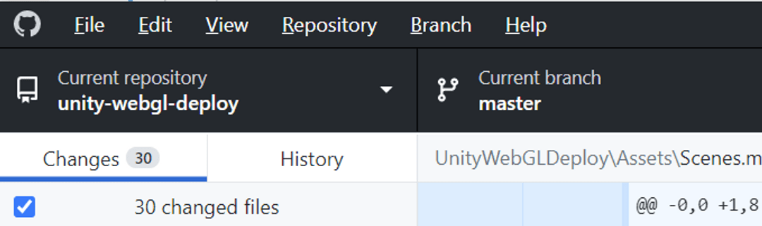 Check default branch name